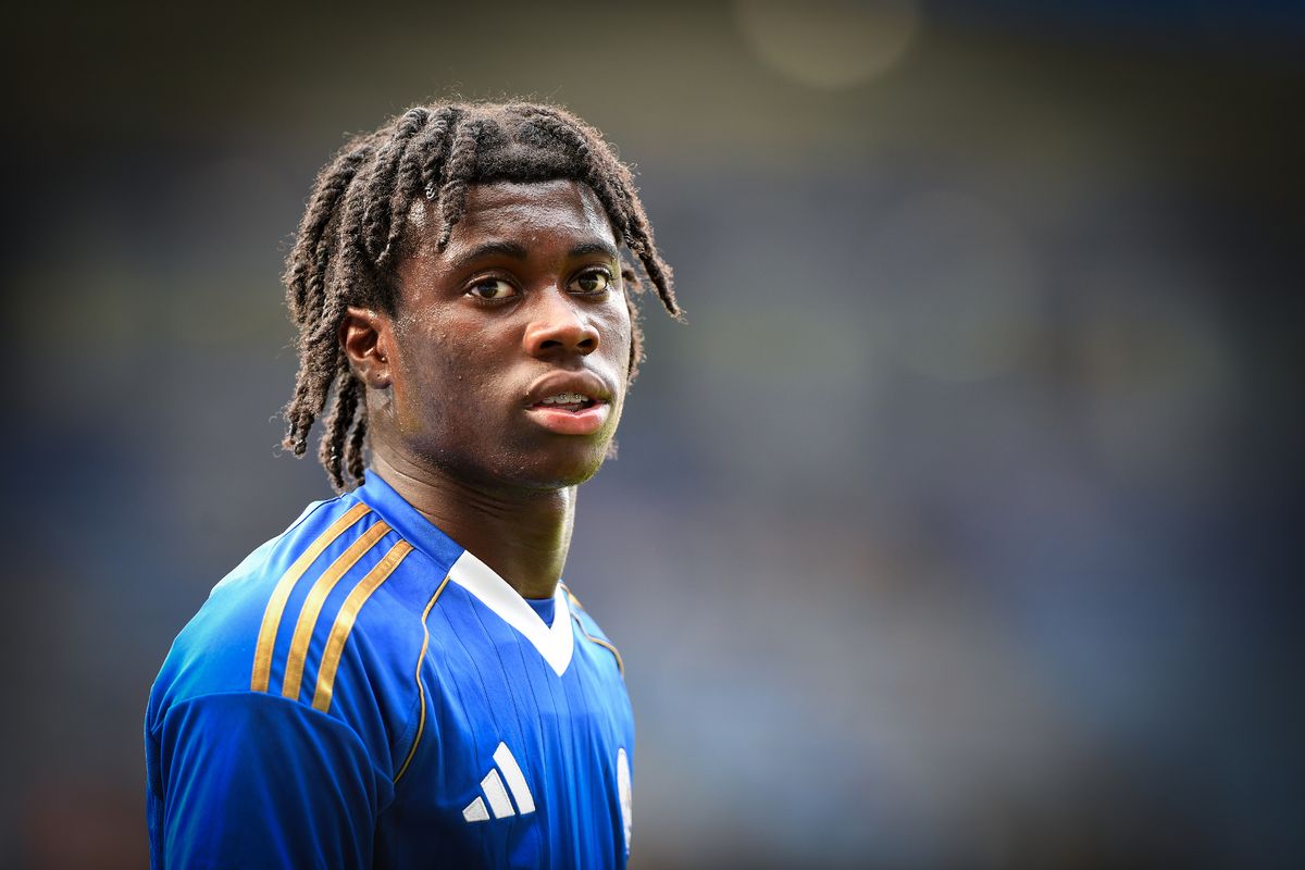 Jeremy Monga looks on while playing for Leicester City