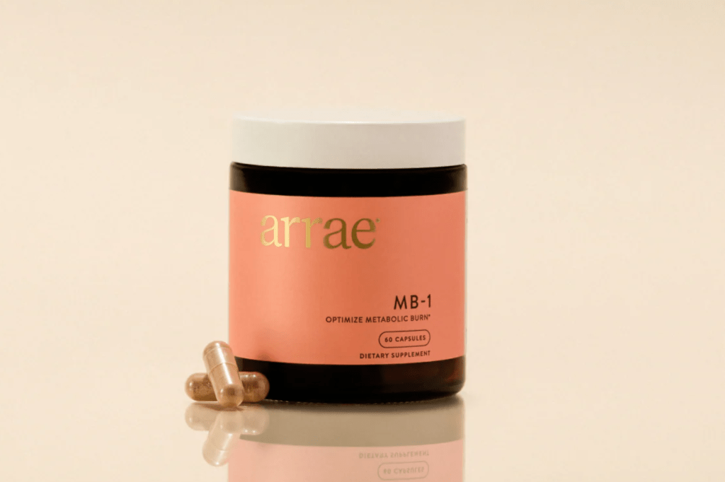 Arrae MB-1 Optimize Metabolic Burn dietary supplement with 60 capsules.