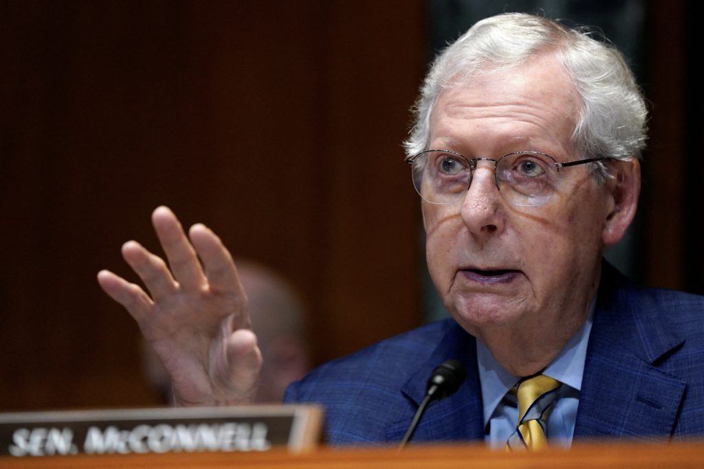 Pentagon leaders appear before Senate Appropriations Committee hearing on Defense Department budget, in Washington