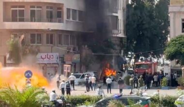 Explosions rock Damascus during Macron’s visit to Syria | News