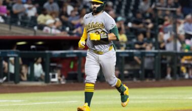 Athletics catcher Shea Langeliers placed on IL with torn meniscus