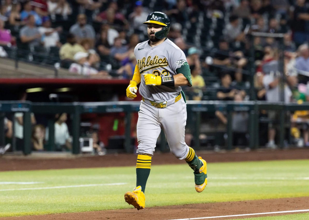 Athletics catcher Shea Langeliers placed on IL with torn meniscus
