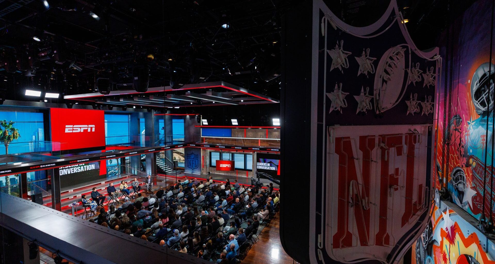 Inglewood, CA - May 5, 2026 - NFL Los Angeles Studio 1: The NFL Network Leaders in Conversation panel.