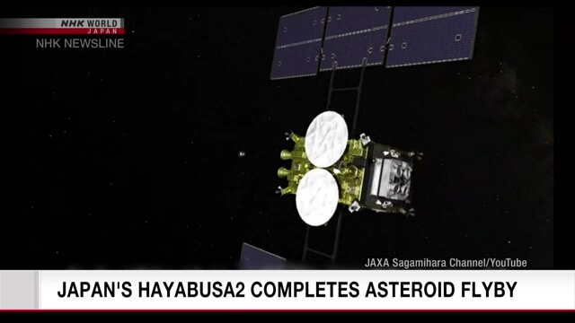 Japan's Hayabusa2 probe completes flyby of Torifune asteroid