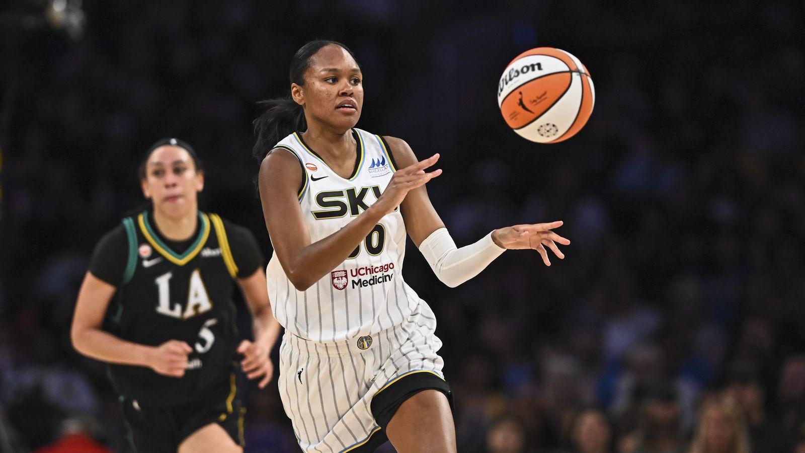 Azurá Stevens returned to play at Crypto.Com Arena for first time since leaving Sparks