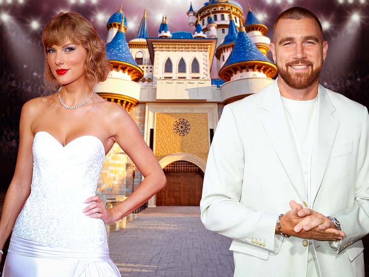 taylor swift and travis kelce msg castle getty 1