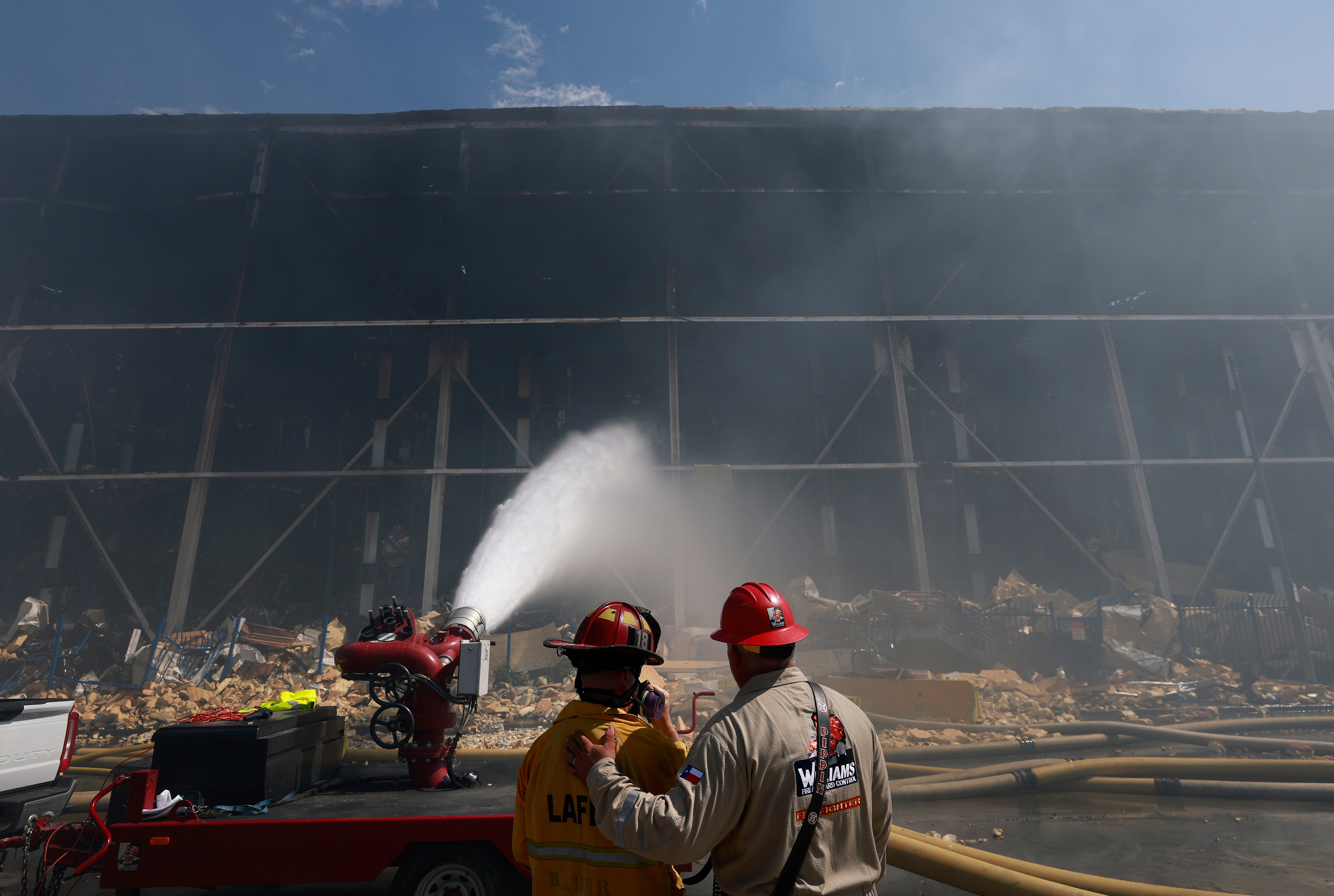The pollution released into the air during a warehouse fire at at the Lineage Logistics in Boyle Heights surpassed some of the worst pollution levels during January 2025's L.A. County wildfires