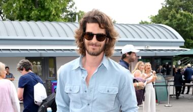 Andrew Garfield and His Majestic Mane Served at Wimbledon