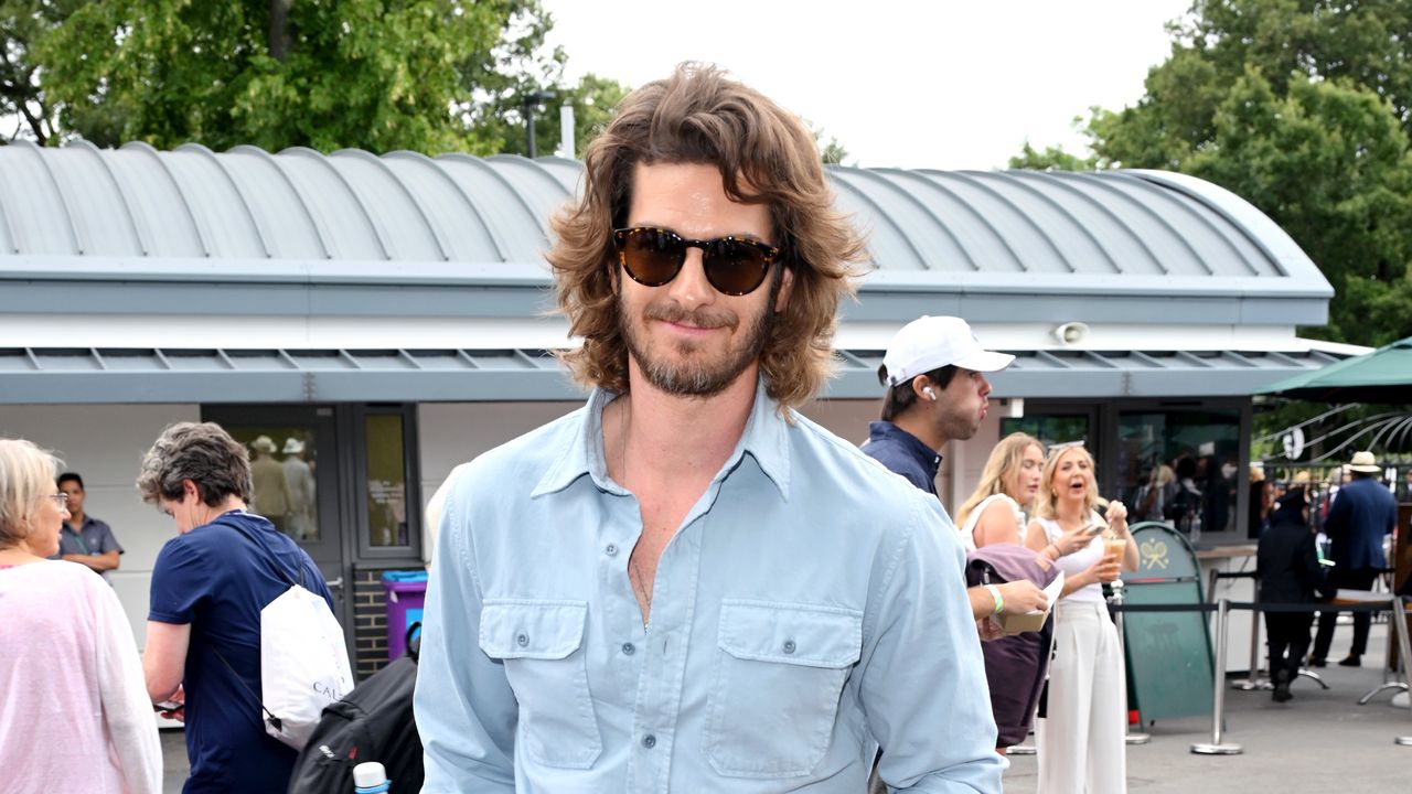 Andrew Garfield and His Majestic Mane Served at Wimbledon