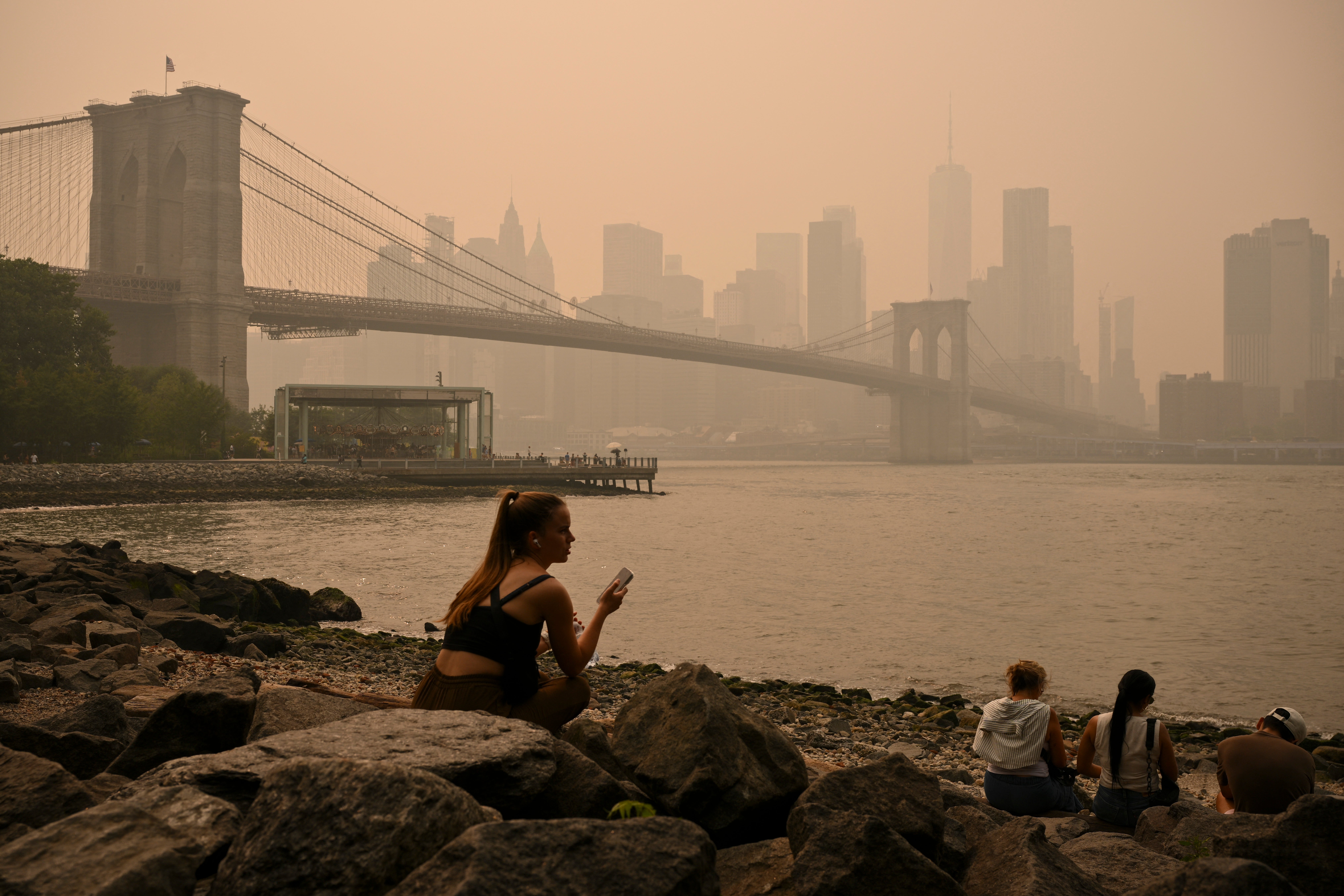 New York City was just one of several northeastern U.S. cities blanketed in smoke last week as a result of the fires raging north of the border