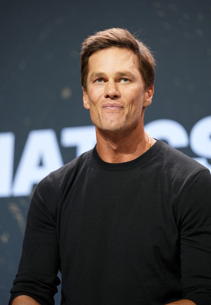 Tom Brady speaks onstage during the This is Why We Collect panel at Fanatics Fest NYC 2026 at Jacob Javits Center on July 17, 2026 in New York City. 