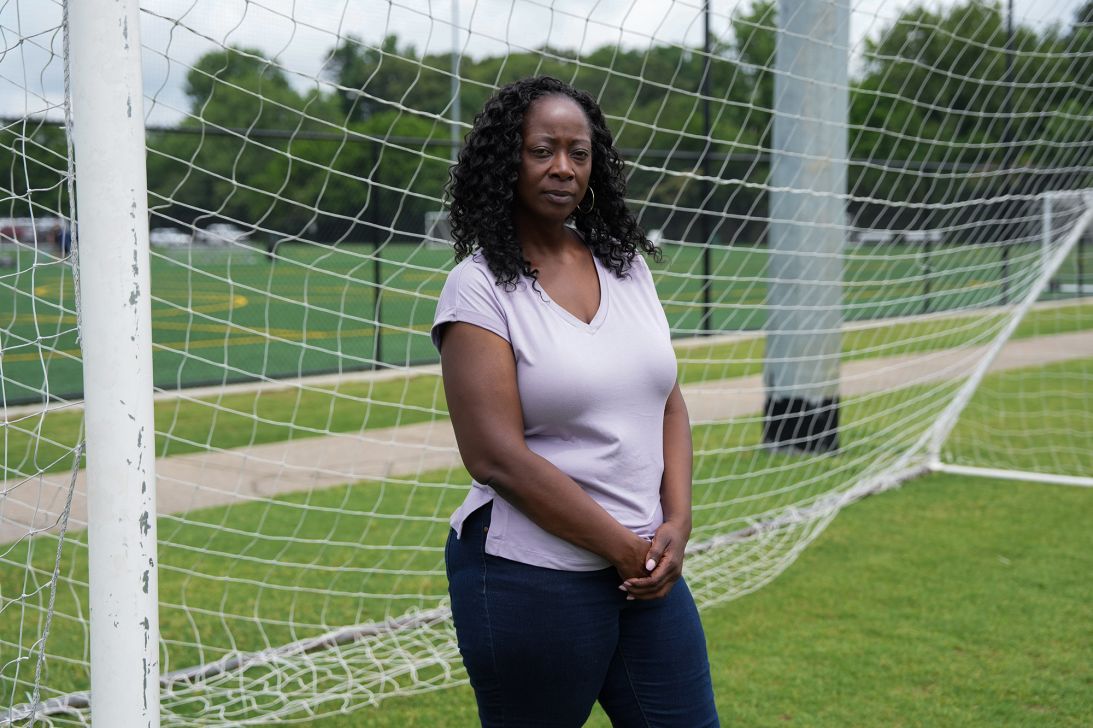 Meliesha Johnson stands for a portrait at Riverline Park in Mableton, Georgia, on May 27, 2026.