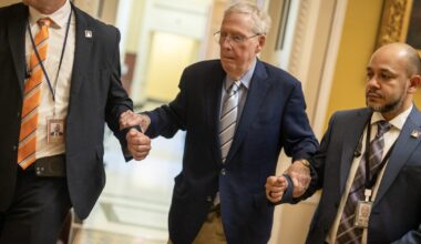 Paramedics responded to a ‘cardiac arrest’ at Mitch McConnell’s home on day of hospitalization