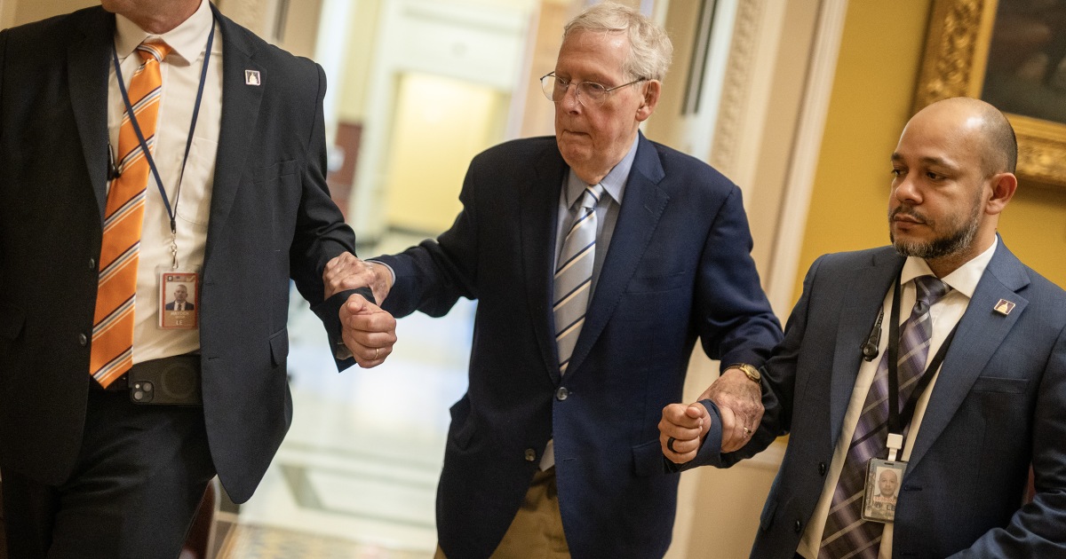 Paramedics responded to a ‘cardiac arrest’ at Mitch McConnell’s home on day of hospitalization