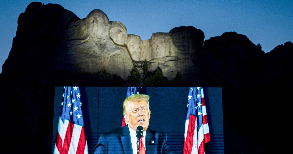 Trump to speak at Mount Rushmore, one monument he can’t remake