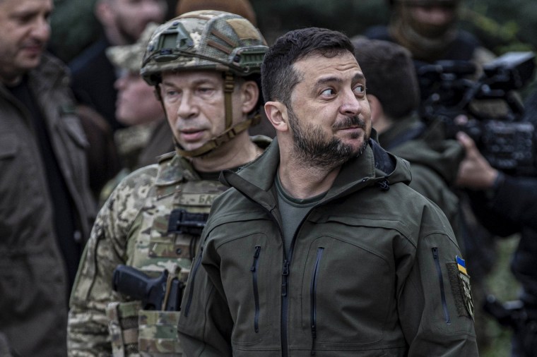 Oleksandr Syrskyi and Volodymyr Zelenskyy.
