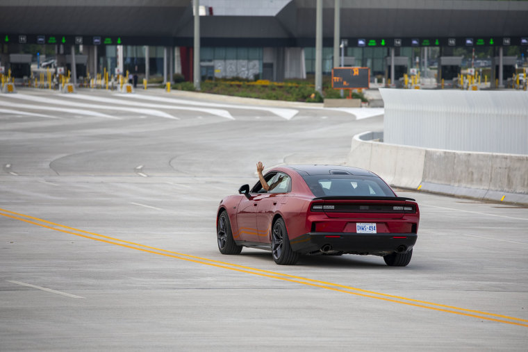 The Gordie Howe International Bridge that connects Detroit with Windsor, Ontario, prior to its opening for vehicular traffic on July 27, 2026.