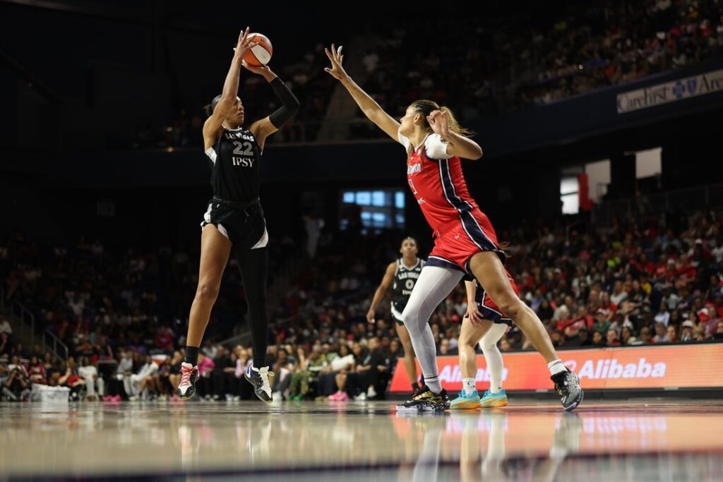 A'ja Wilson aces