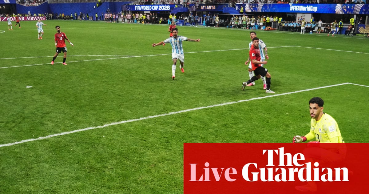 Argentina 3-2 Egypt: World Cup 2026 last 16 – live | World Cup 2026