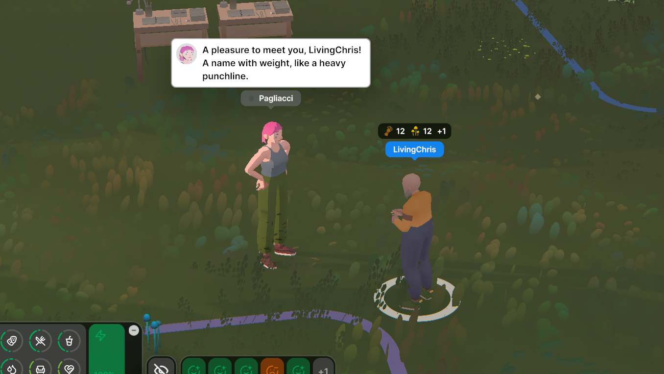A seedling saying another seedling's name is heavy like a punchline
