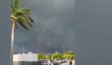 Landspout sends debris flying in Fort Myers