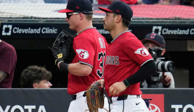 Guardians rookie OF Ingle loses track of outs, tosses ball into the stands to give Rangers lead