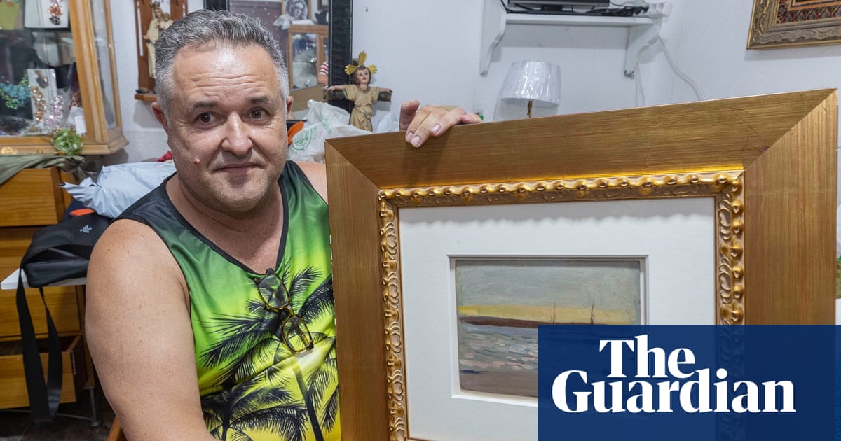 Valuable Spanish painting left on street salvaged by man who liked its frame | Spain