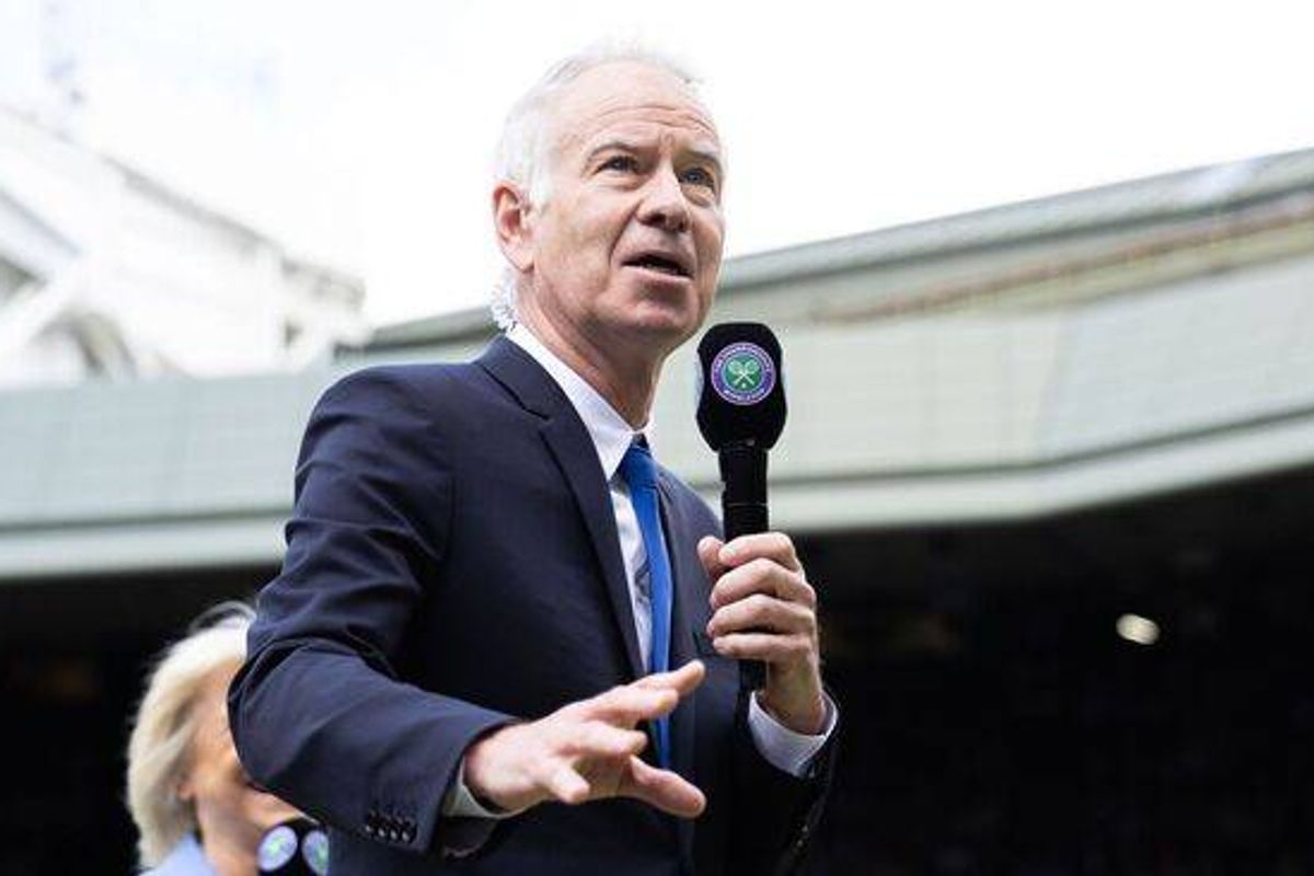 John McEnroe at Wimbledon