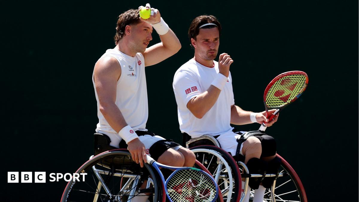 Alfie Hewett and Gordon Reid in the Wimbledon wheelchair doubles semi-finals