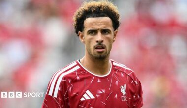 Curtis Jones in a Liverpool shirt