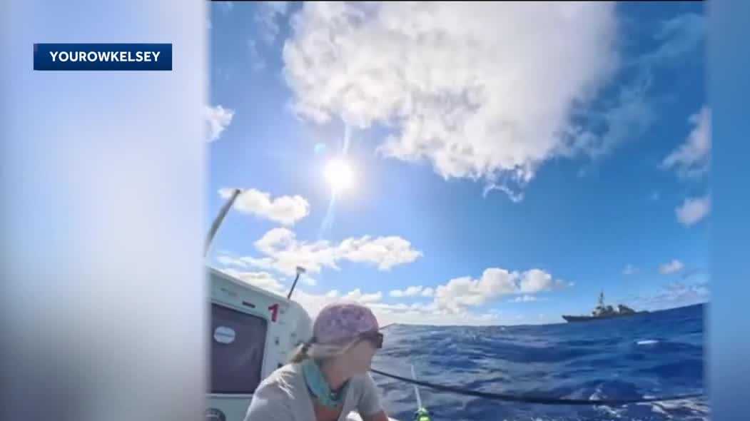 Top moments | Kelsey Pfendler's record-breaking row from California to Hawaii