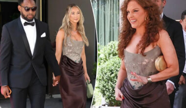 JuJu Smith-Schuster’s fiancee’s outfit clashes with Taylor Swift’s bestie at MSG wedding