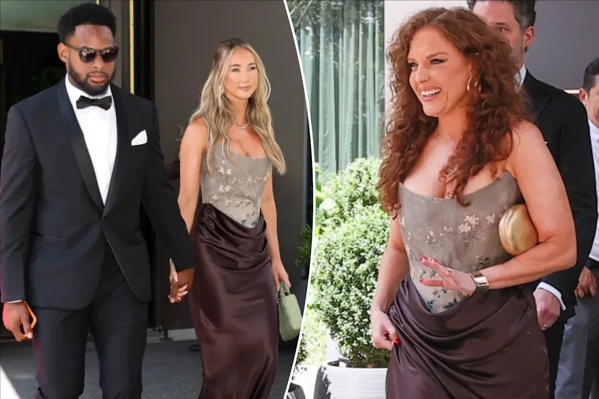 JuJu Smith-Schuster’s fiancee’s outfit clashes with Taylor Swift’s bestie at MSG wedding