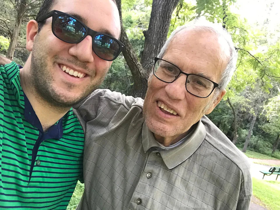 John Nuar with his father
