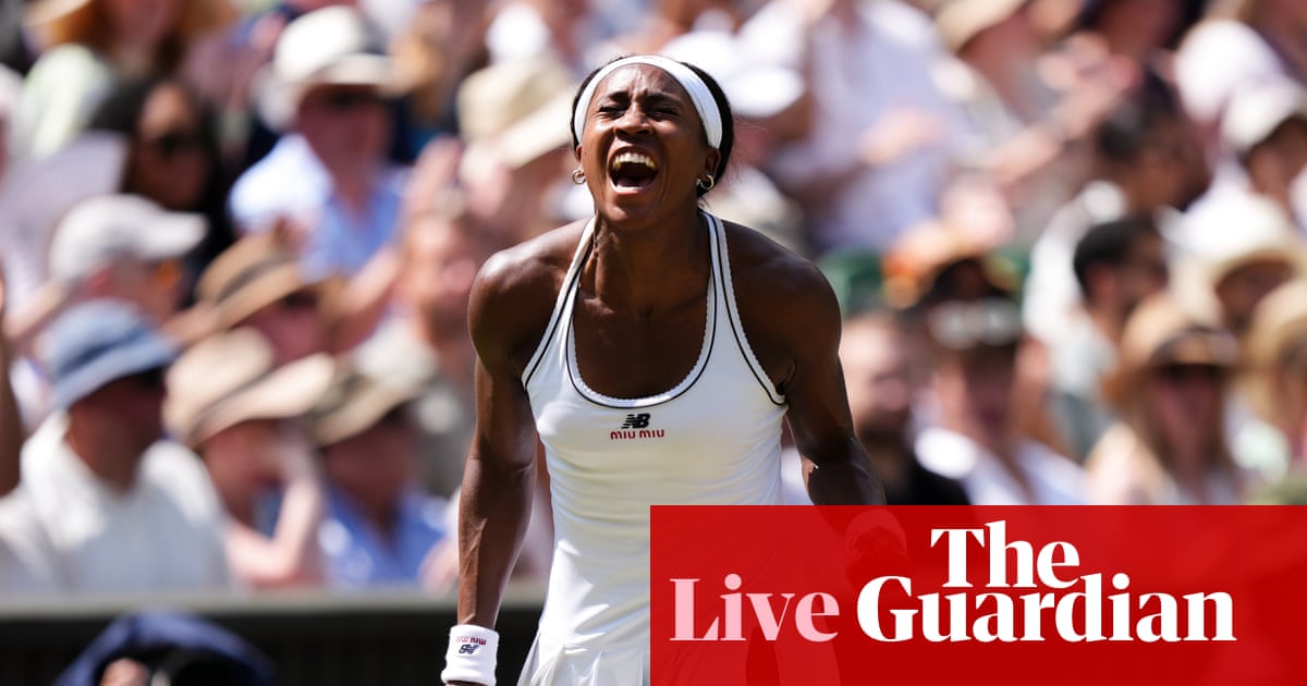 Wimbledon 2026: Muchova v Gauff semi-final goes to deciding set; Kostyuk v Noskova to come – live | Wimbledon 2026