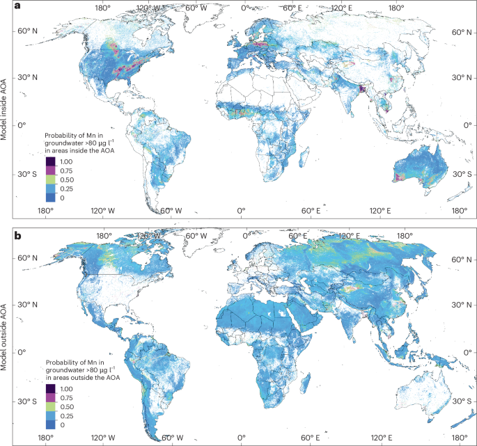 Human health risk from manganese in groundwater