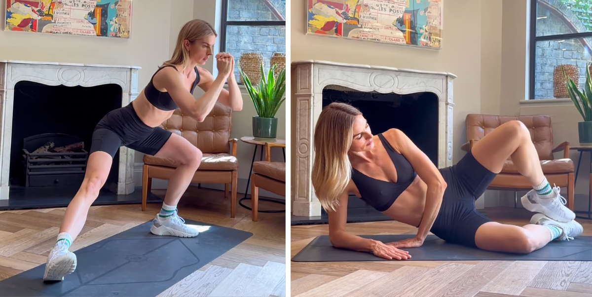 ‘Simple but spicy’: Frida Redknapp, 44, shares her 6-move inner-thigh workout for stronger legs