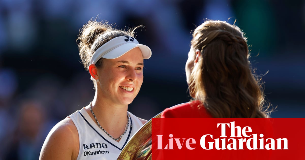 Linda Noskova resists Karolina Muchova fightback to win wild Wimbledon final – as it happened | Wimbledon 2026