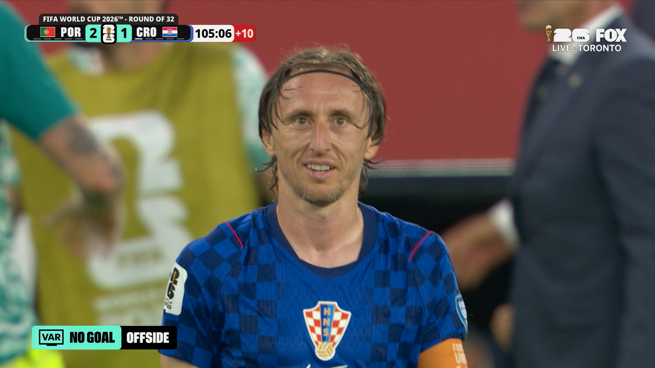 Croatia's Stoppage-Time Equalizer DISALLOWED after VAR Review for Offside against Portugal - FOX Sports