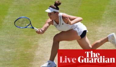 Wimbledon 2026: Noskova v Mertens, Kostyuk v Paolini, Fritz v Zverev, Cobolli v Fery in quarter-finals – live | Wimbledon 2026