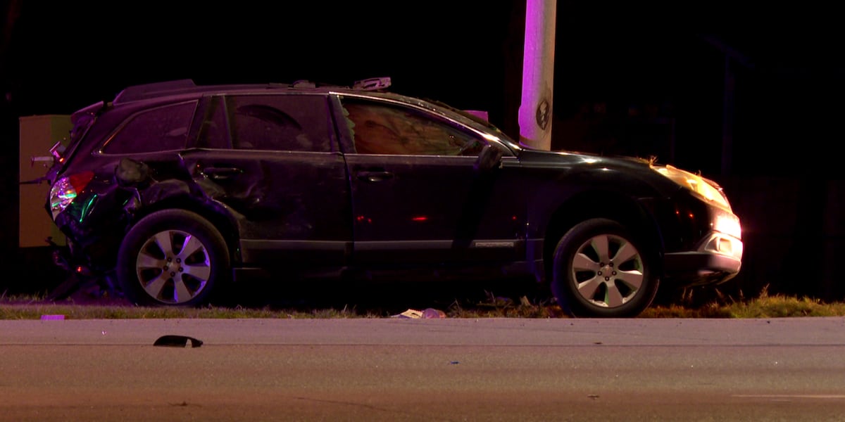 One hospitalized after crash in Omaha