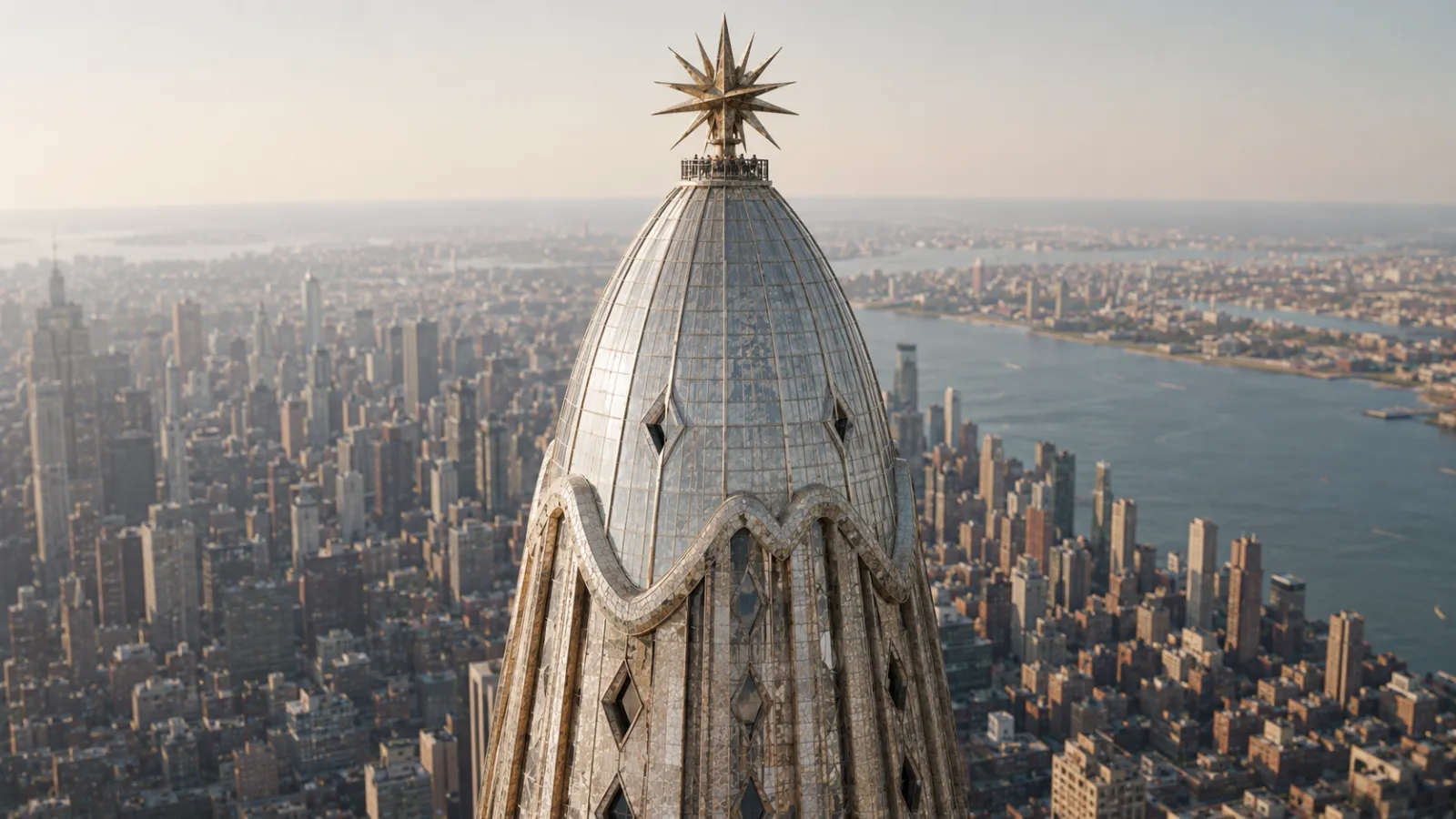 A rendering of the summit of Hotel Attraction.