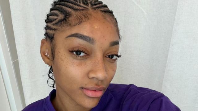 Angel Reese Shows Major Skin in Untied Top That Barely Stays in Place