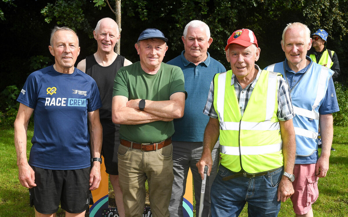  Cloyne Men's Shed members attending the Midleton Greenway parkrun in Midleton, Co Cork.