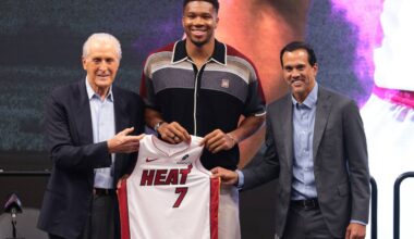 Giannis Antetokounmpo says Heat provide best route to another NBA title
