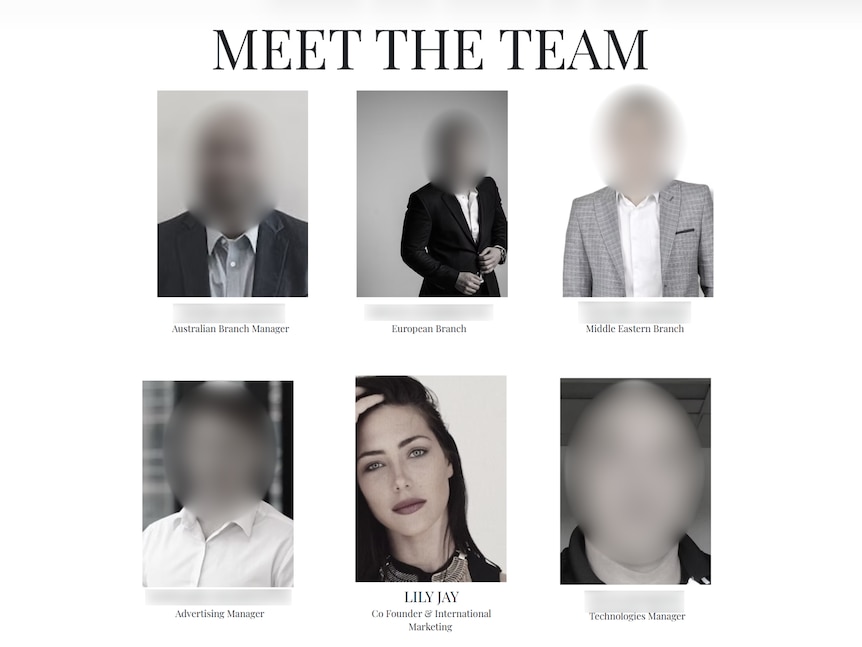 A group of headshots that are blurred