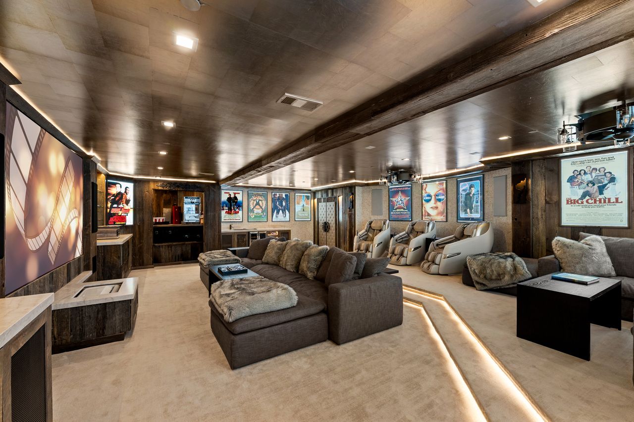 The theater inside Mike Love's Lake Tahoe estateCredit: Ali Rivera