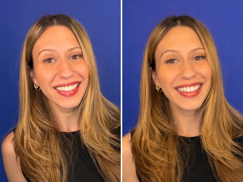 Real photo next to AI-edited photo
