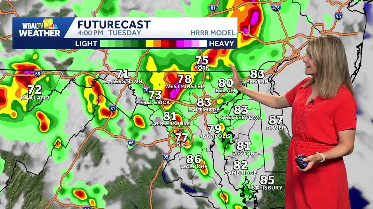 Baltimore Weather: Severe storms possible Tuesday