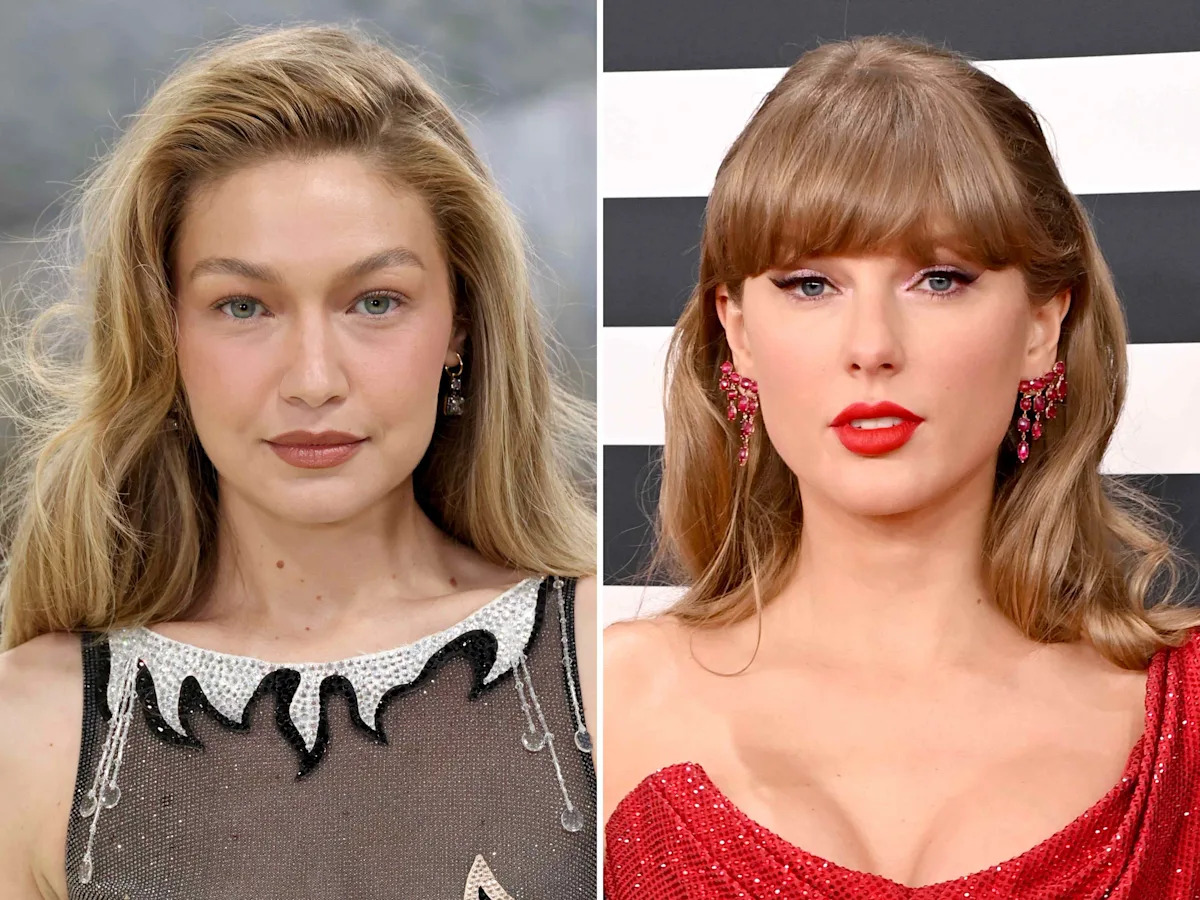 Gigi Hadid Sparkles in $14,500 Beaded Gown at Taylor Swift and Travis Kelce's Wedding Alongside Bradley Cooper